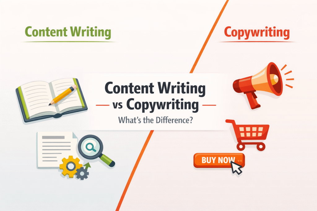The Difference Between Content Writing and Copywriting
